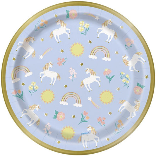 Dainty Unicorn Paper Plates (8)