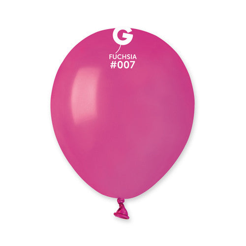 5" Standard Hot Pink Gemar Latex Balloons - Pack of 50