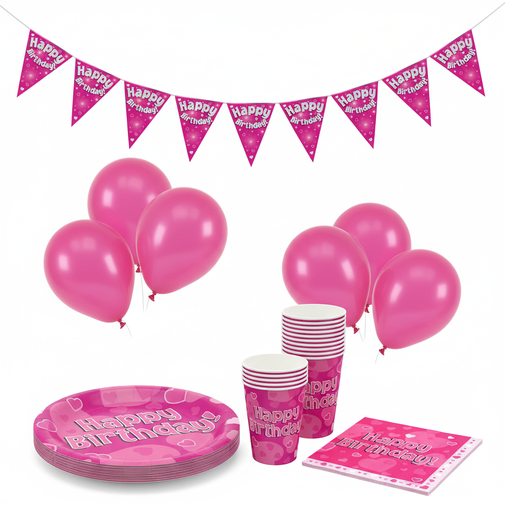 Hot Pink Birthday Party Bundle